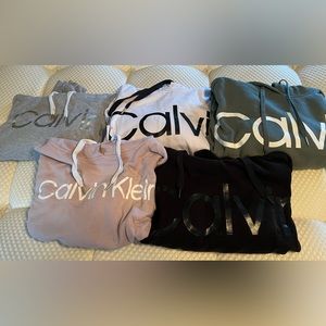 Lot of Calvin Klein Hoodies